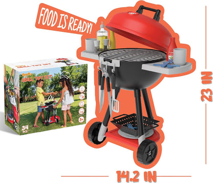 34 Pieces Kitchen Toy Set Little Chef Play Birthday Gift for Boys Girls Kids