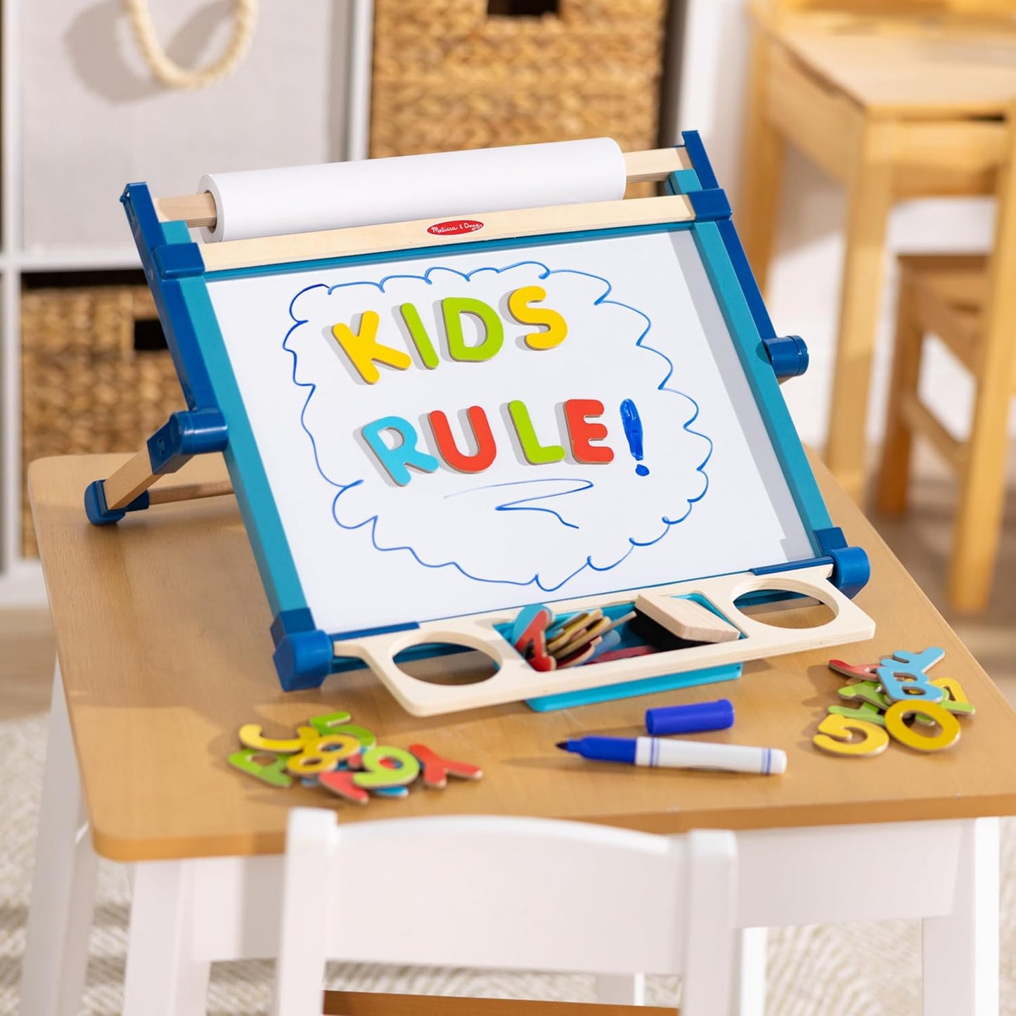 Double-Sided Tabletop Easel with 42 Pieces for Ages 3+