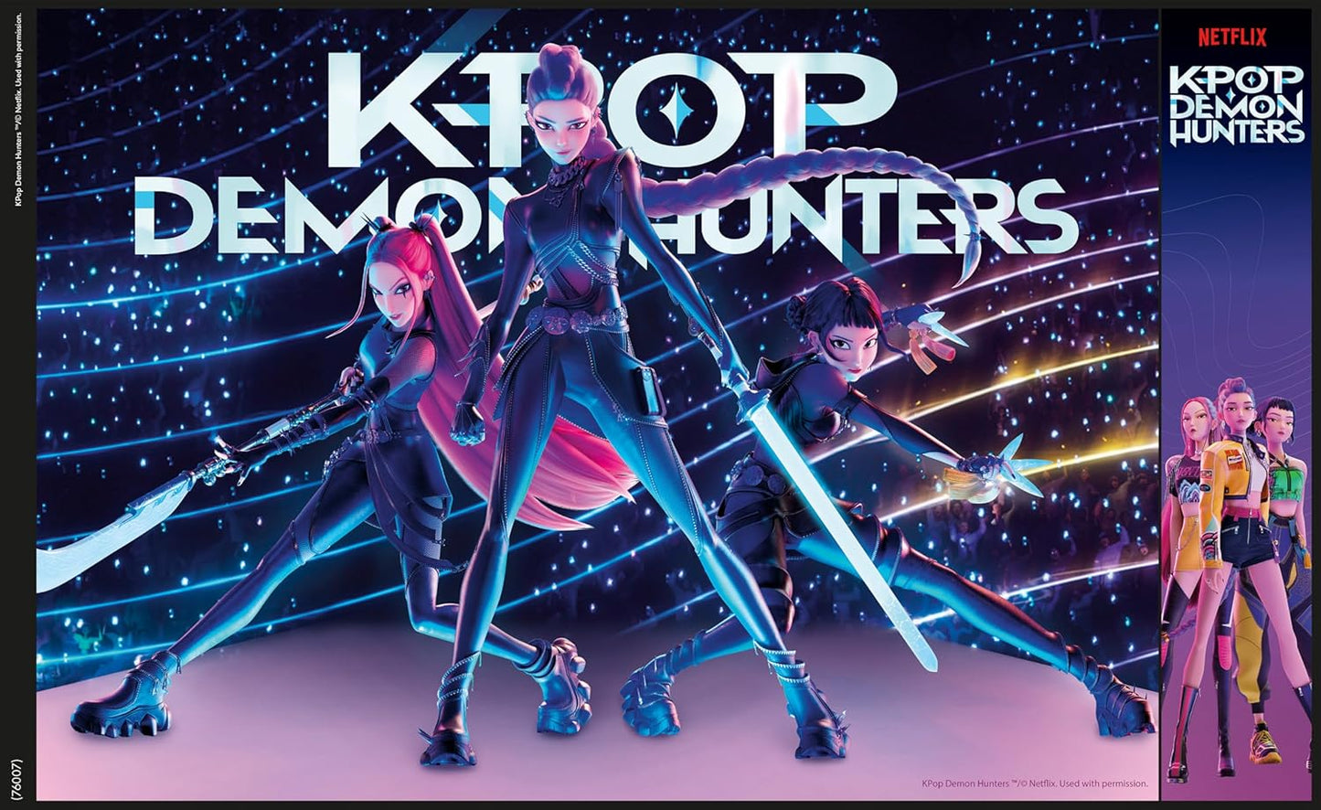 Kpop Demon Hunters 500-Piece Foil Jigsaw Puzzle – Colorful Artwork with Precision-Cut Pieces