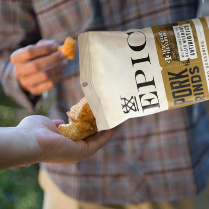 BBQ Seasoning Pork Rinds – Gluten-Free, Keto & Paleo Friendly High-Protein Snack, 2.5 oz