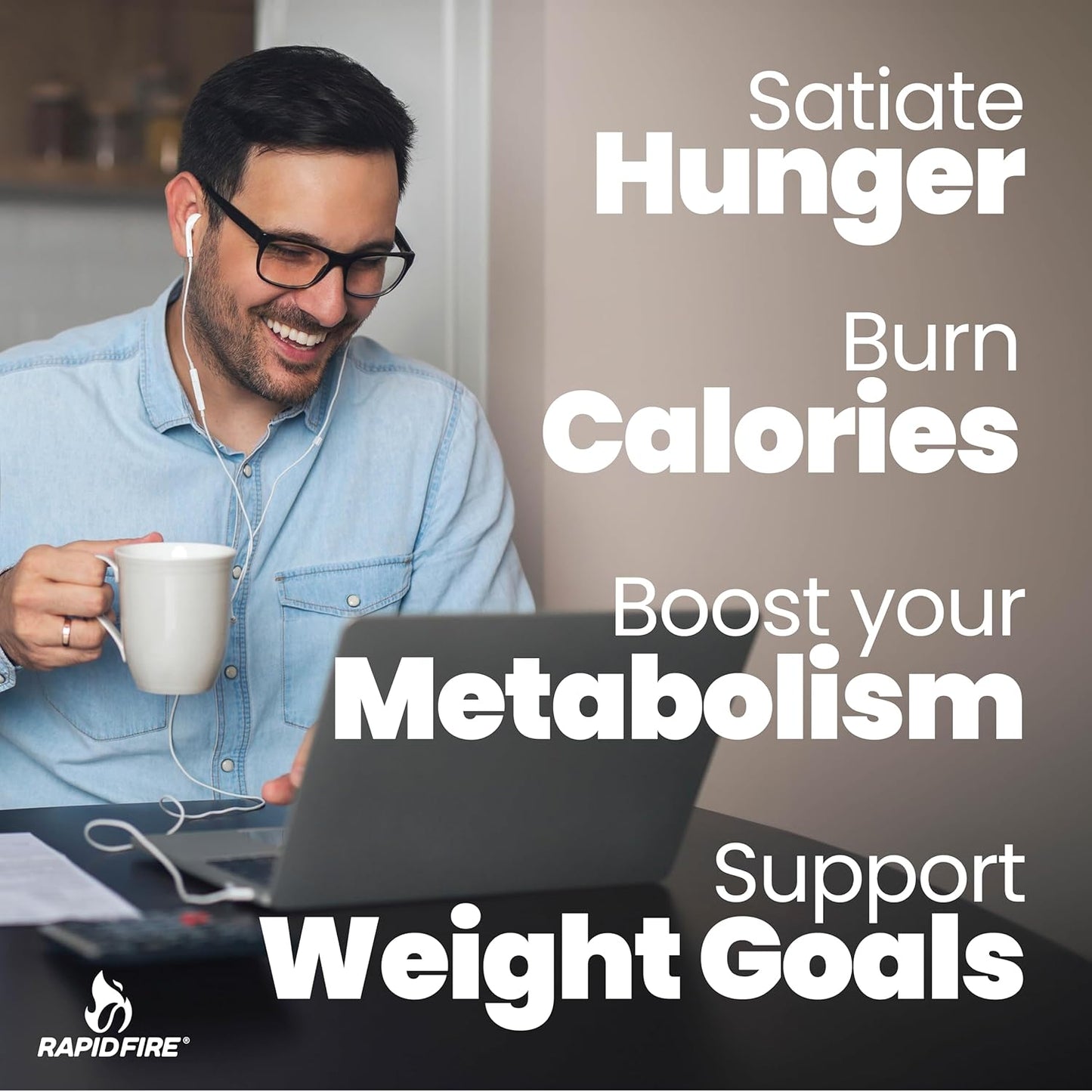 16-Count Rapidfire Keto Coffee Pods - Caramel Macchiato, Supports Energy & Metabolism, Weight Management