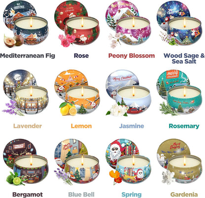 Gift Sets Scented Aromatherapy Candles of 12 for Women