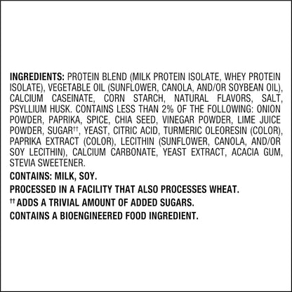 Chili Lime Tortilla-Style Protein Chips – 20g Protein, 3g Net Carbs, Gluten-Free (Pack of 12)