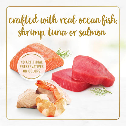 Fancy Feast Grilled Wet Cat Food Variety Pack – Seafood Collection, 3 oz Cans (24 Pack)