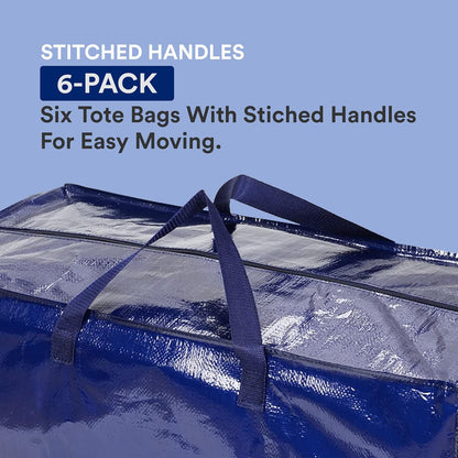 Extra Large Heavy-Duty Moving Bags - Waterproof Storage for Clothes and Travel