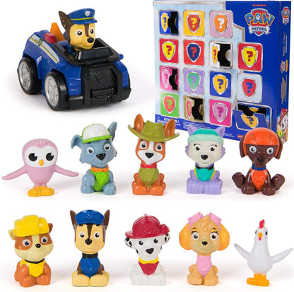 8 Mini Figures, 2 Animal Figures, 4 Sticker Sheets & 1 Pup Squad Racer - Kids Toys for Ages 3+