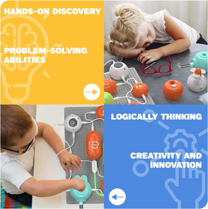 Kids’ STEM Electronics Kit – 35-Part Circuit Set with 420+ Projects (Ages 3–12)