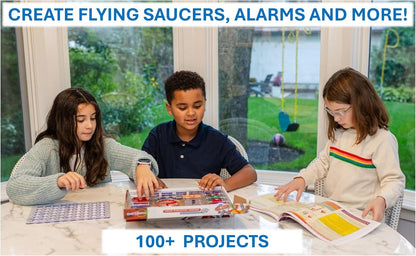 Electronics Exploration Kit: 100+ Projects, Full-Color Manual, 28 Parts - STEM Toy for Ages 8+!