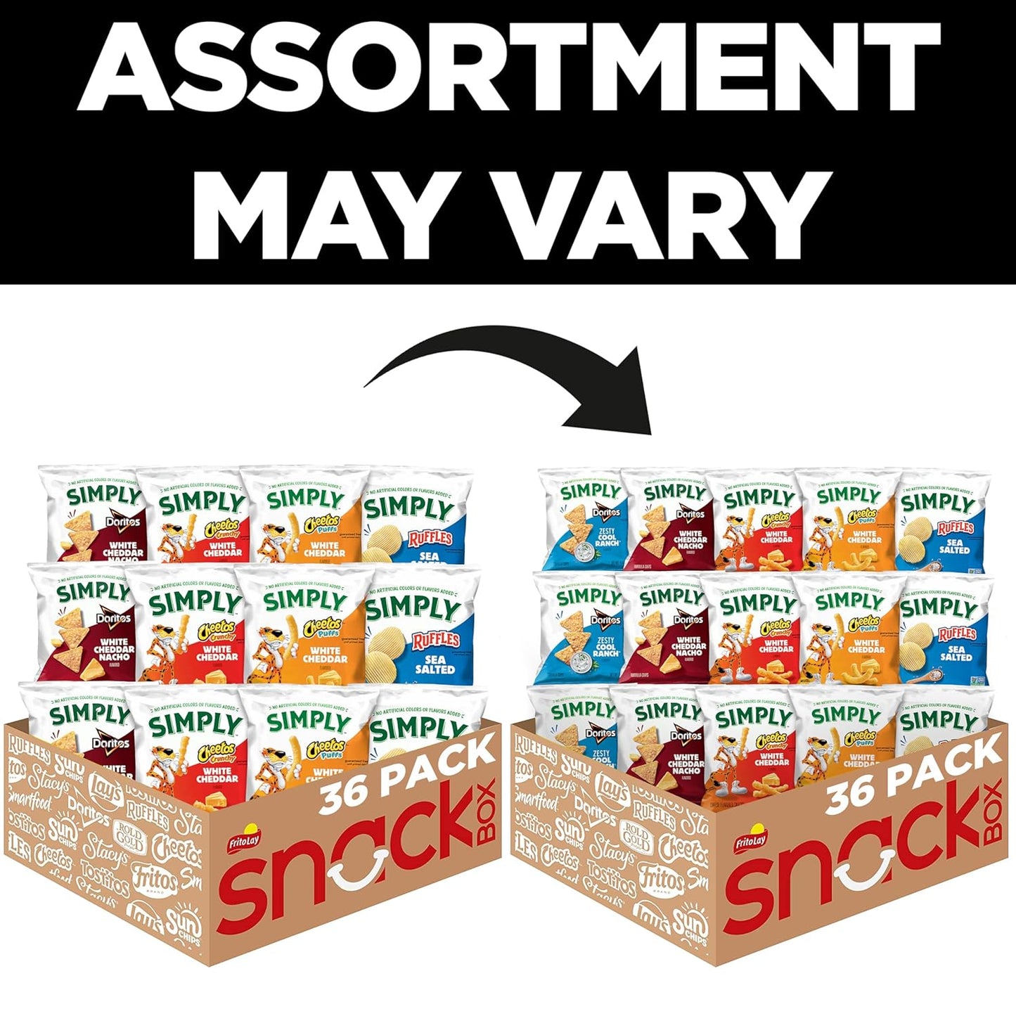 Organic Snacks Variety Pack – 36 Count, 0.875 oz Individual Bags – Packaging May Vary