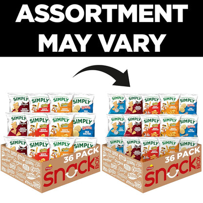Organic Snacks Variety Pack – 36 Count, 0.875 oz Individual Bags – Packaging May Vary