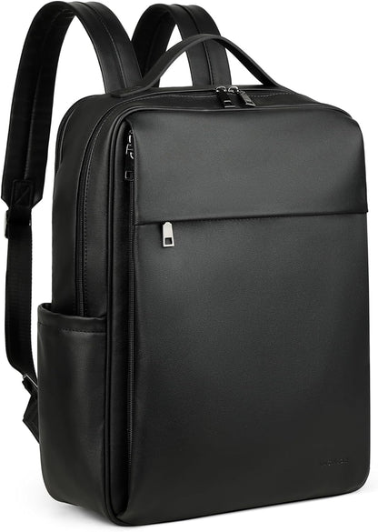 15.6 inch PU Leather Laptop Backpack Purse for Women