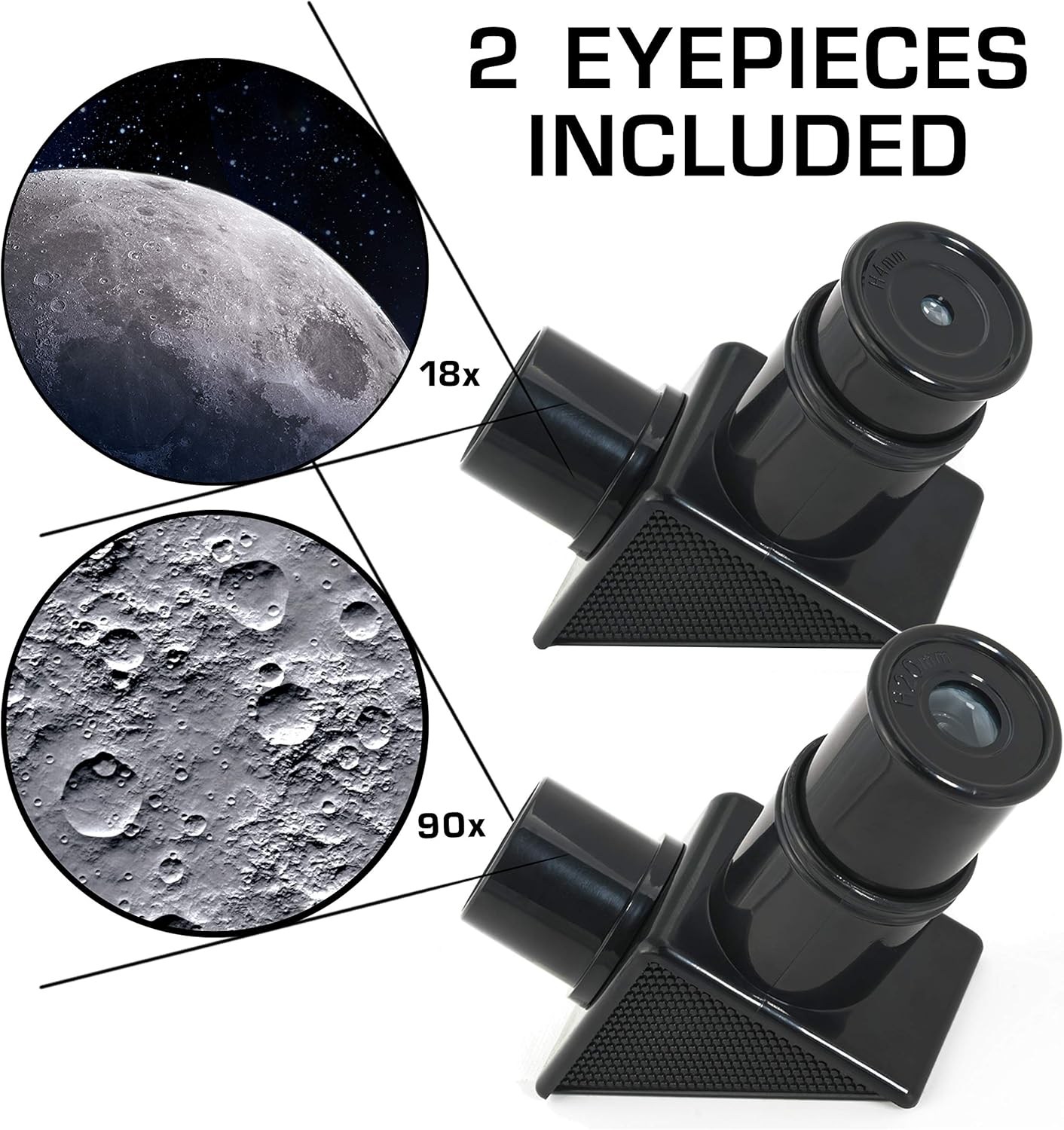 NASA Kids Lunar Telescope - 90x Magnification with Tripod and Eyepieces