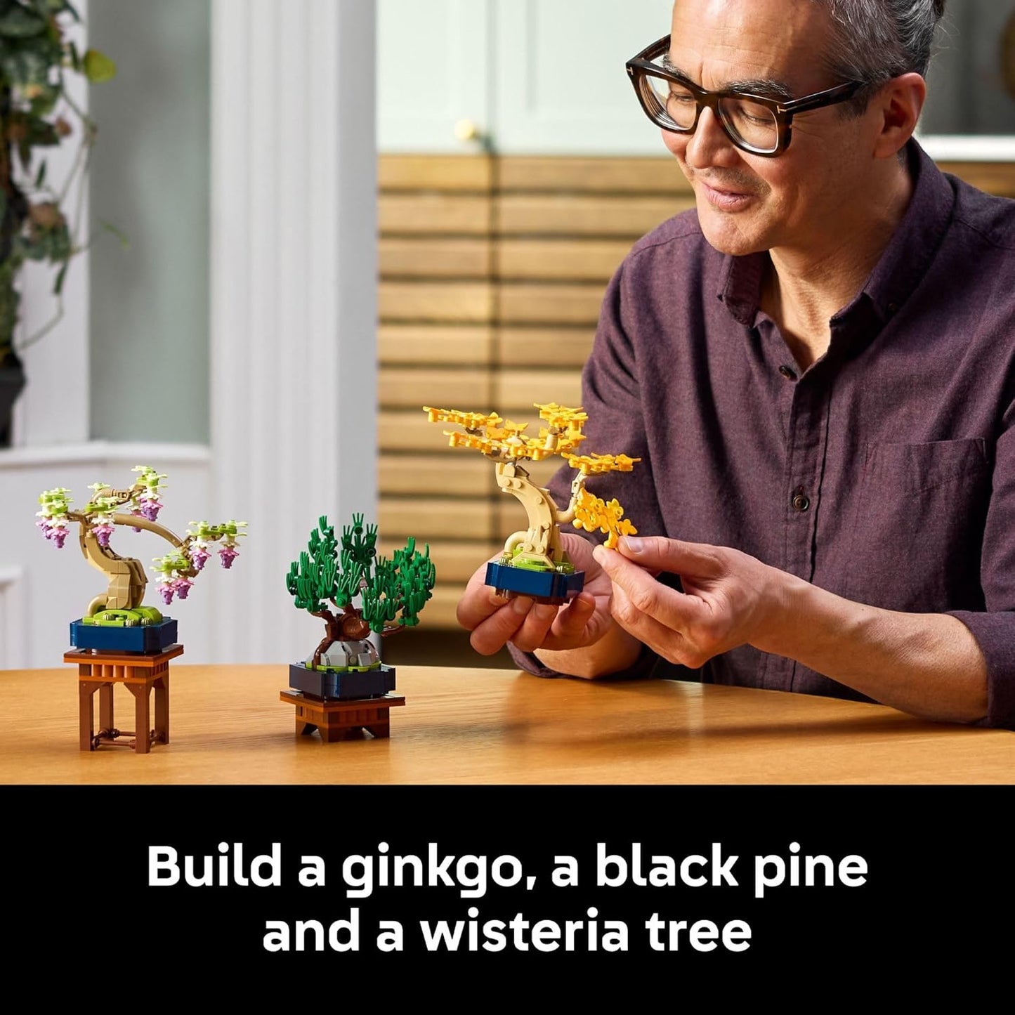 LEGO Botanicals Mini Bonsai Tree Set: Building Blocks for Adults 18+, DIY Home Decor - Perfect Christmas Gift!