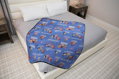 Kpop Demon Hunters Huntrix Plush Throw Blanket – Ultra Soft Fleece Kids Blanket, Purple 46x60