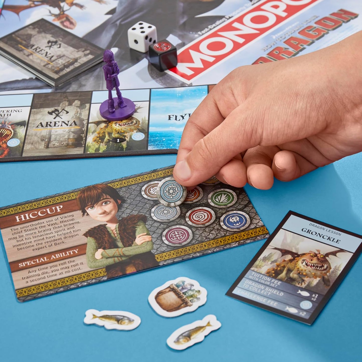 Monopoly: How to Train Your Dragon Edition | Ages 8+, 2-4 Players, 45 Minutes - Fun for All Ages!