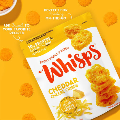 Cheese Crisps Variety Pack – High Protein, Low Carb Keto Snacks, Gluten-Free Protein Chips, 2.12 oz (6 Pack)