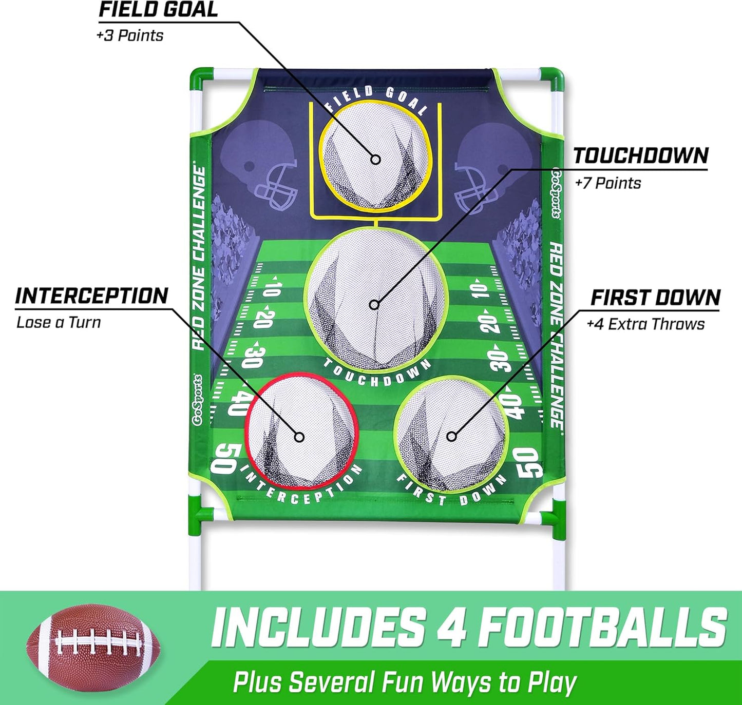Red Zone Football Toss Game Set