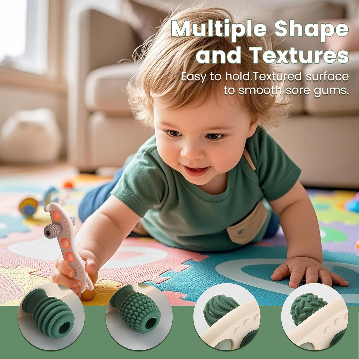 Silicone Car Baby Teether – BPA-Free Sensory Chew Toy