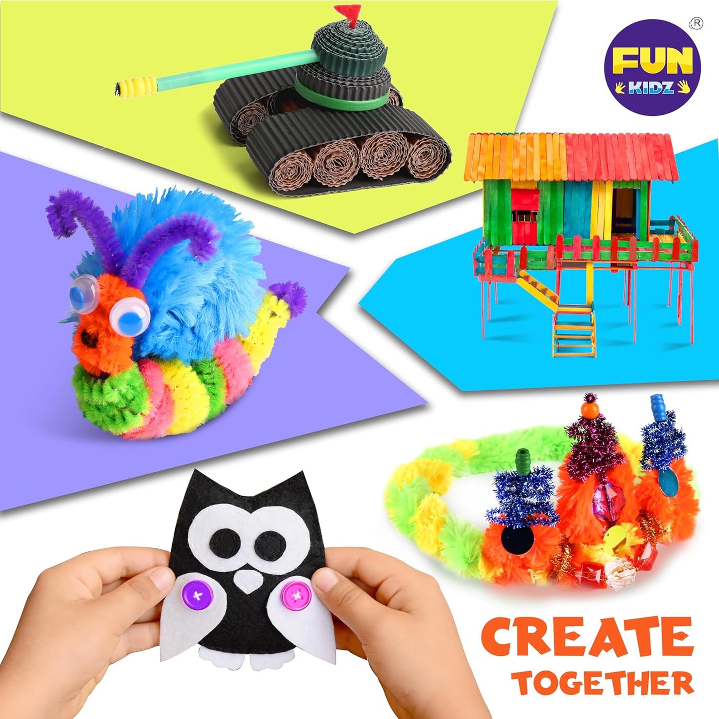 Jumbo Arts and Crafts Supplies Kit - 1600+ Creative Materials for Kids 6-12