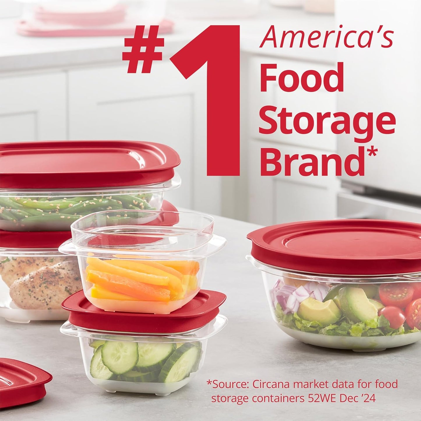 22-Piece Food Storage Container Set with Lids