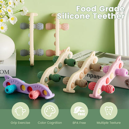 Silicone Car Baby Teether – BPA-Free Sensory Chew Toy