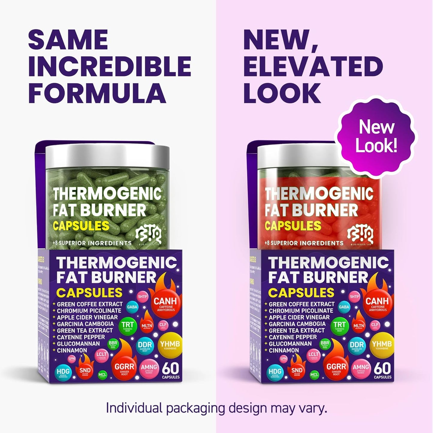 Thermogenic Fat Burner Capsules – Appetite Suppressant & Metabolism Booster (60 Capsules)