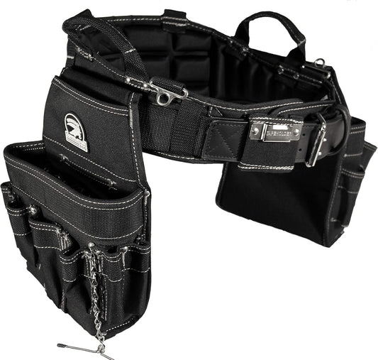 Electrician’s Combo Tool Belt – Pro-Comfort Heavy-Duty Work Belt with Back Support