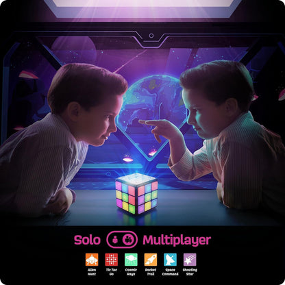 Rechargeable Game Activity Cube – 9 Fun Brain & Memory Games for Boys and Girls | Perfect Birthday Gift for Kids Ages 6-12 – Great Toy Gift Idea!