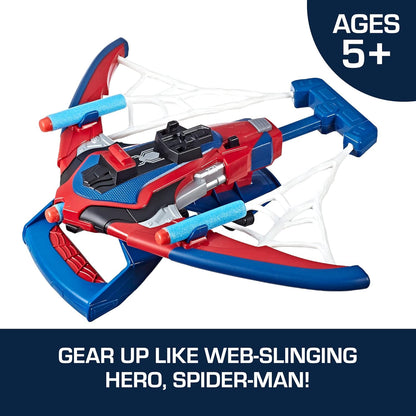 Marvel Spider-Man Web Shots NERF Blaster Toy with Darts for Ages 5+