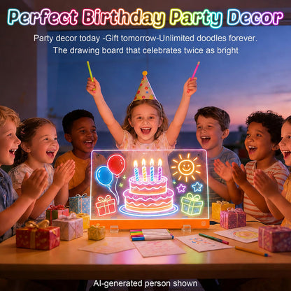 16-Inch LED Drawing Board for Kids – Light-Up Art & Craft Activity Toy for Ages 4–8