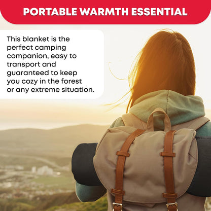 Military Wool Blanket – 80% Wool, Warm & Washable Outdoor Blanket (Grey, 96" x 66")