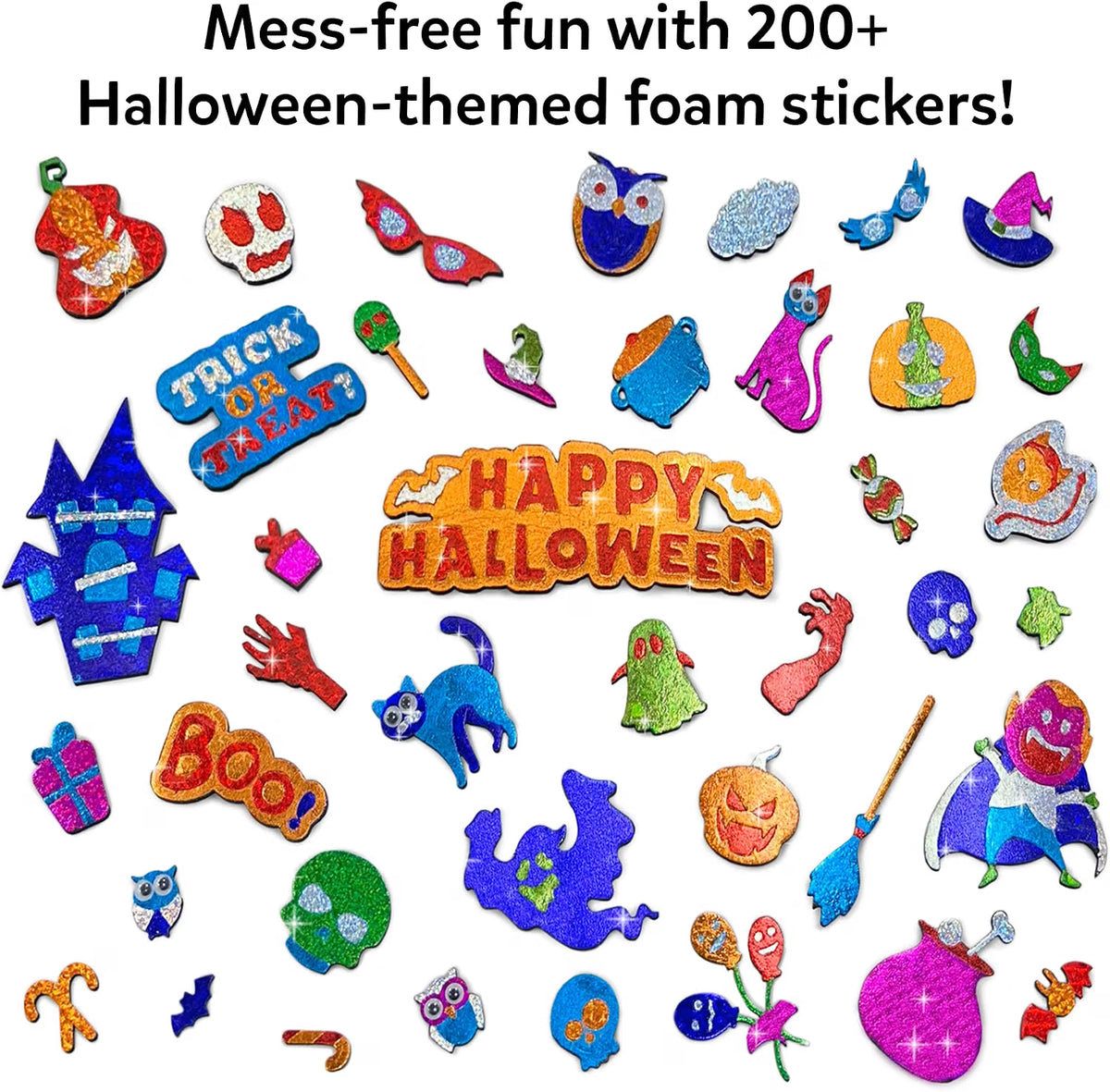 Halloween Foil Art Craft Kit for Kids – Creative Foil Fun Activity & DIY Holiday Gift