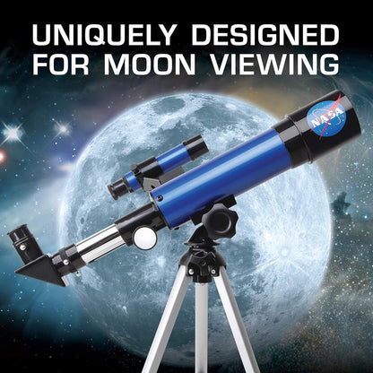 NASA Lunar Telescope for Kids – 90x Magnification with Tripod, Finder Scope & Eyepieces