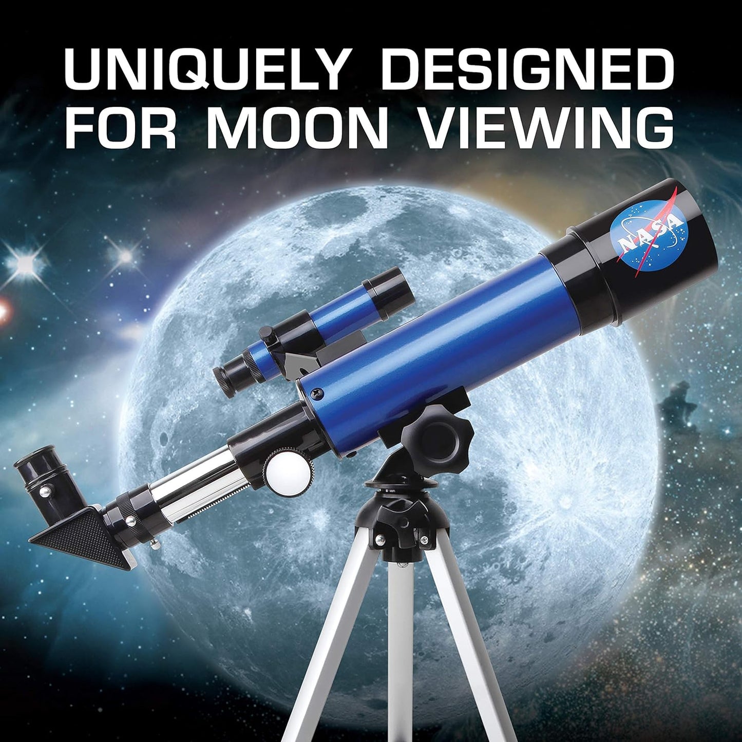 NASA Kids Lunar Telescope - 90x Magnification with Tripod and Eyepieces
