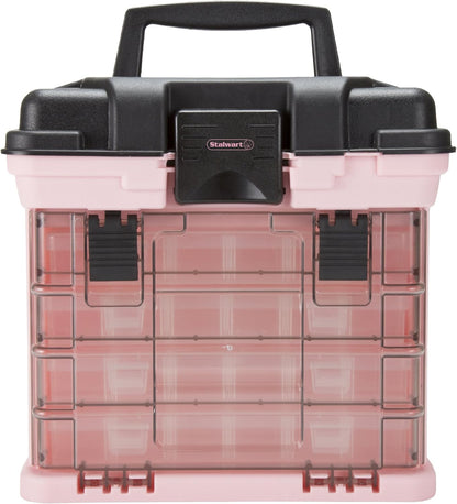 Tool Box: Durable Organizer with 4 Compartments for Hardware, Tackle, Beads, and More