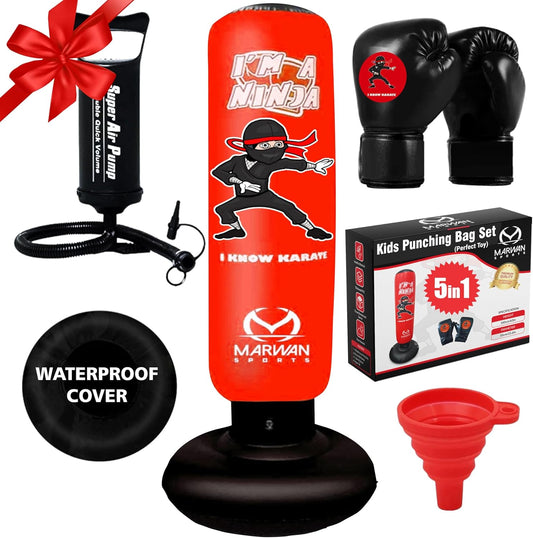 Kids Punching Bag Set Inflatable