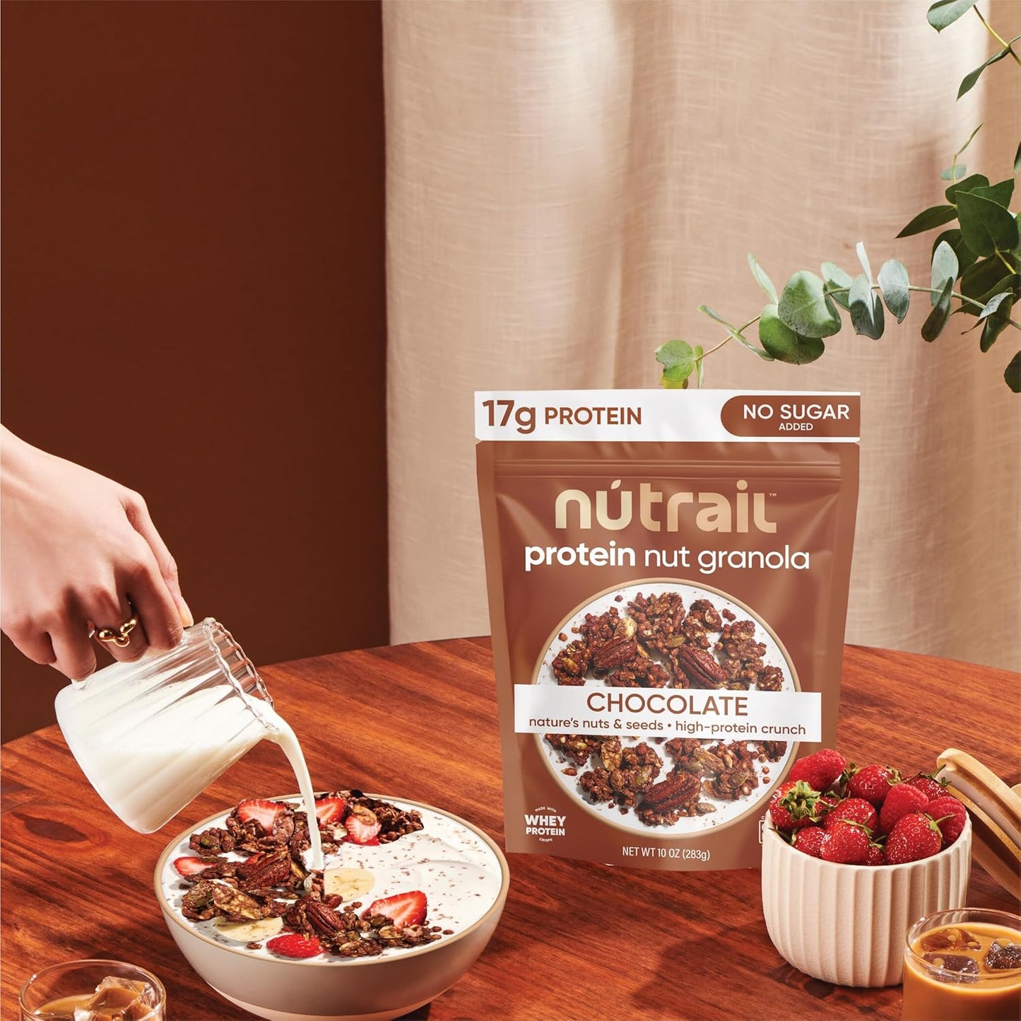 NuTrail Nut Granola Cereal Variety Pack – 17g Protein, Keto, Low Carb, Gluten Free, 8 oz (3 Count)