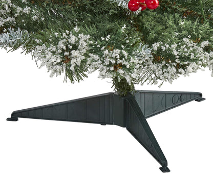 3ft Frosted Swiss Pine Tree with 50 Clear LED Lights