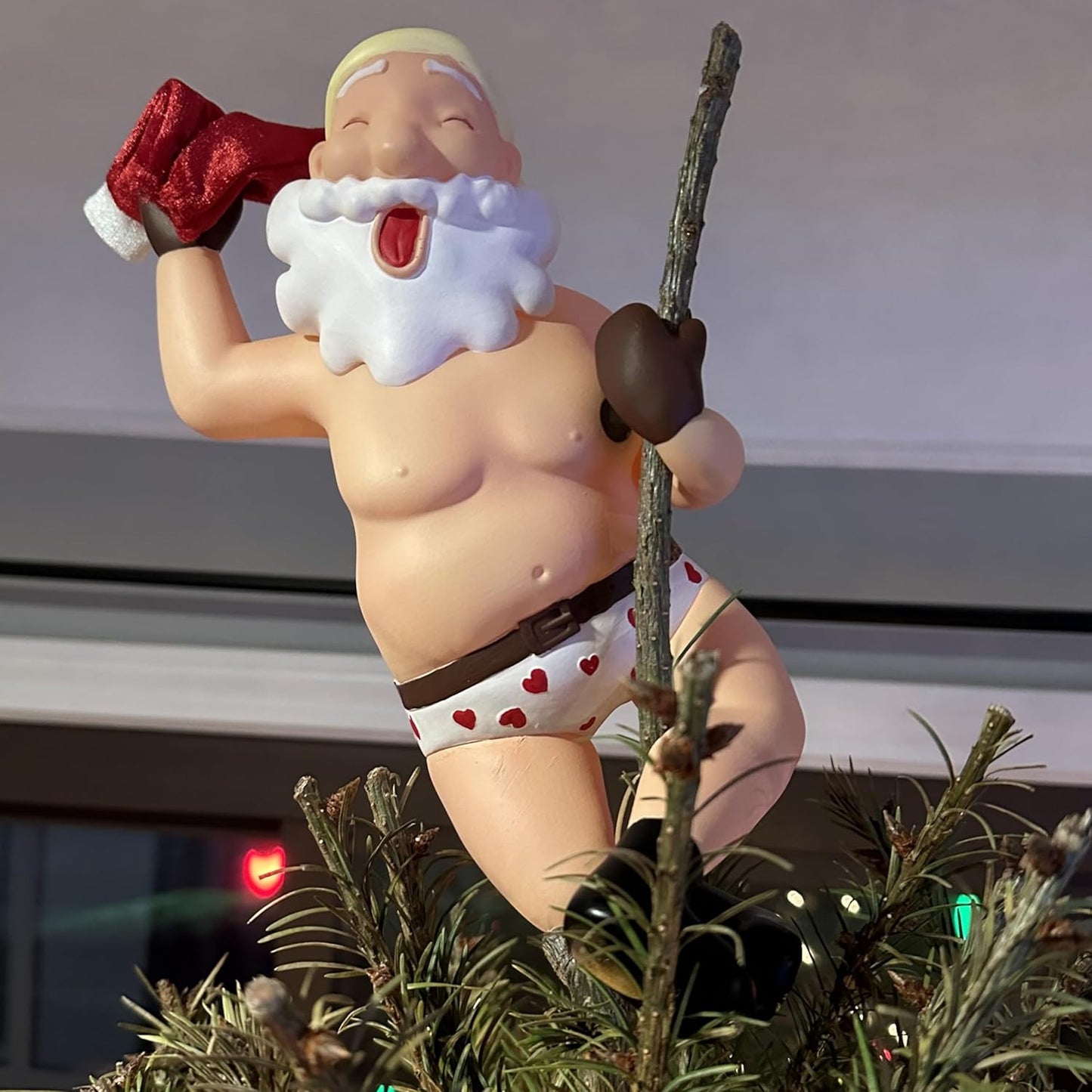 Stripping Santa Funny Stripper Christmas Tree Topper