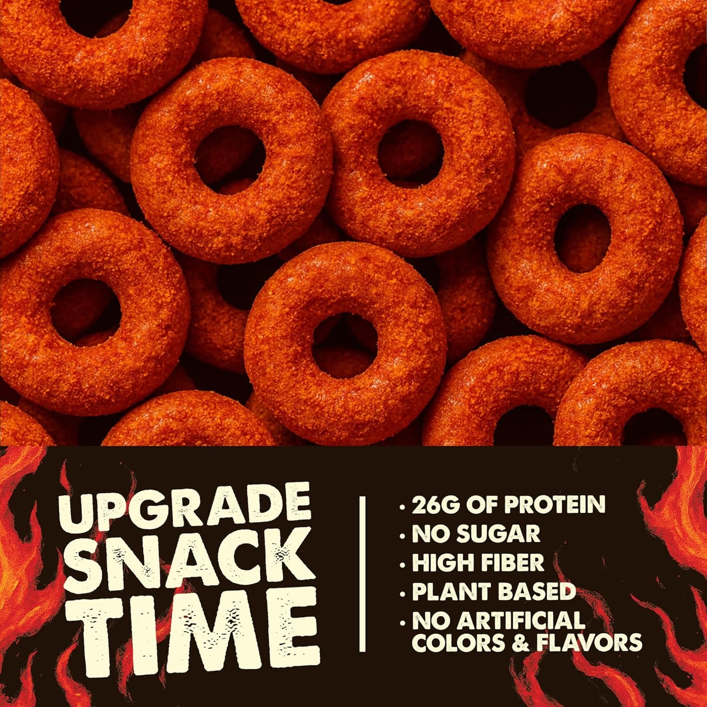 Flamin’ Crunch Protein Pretzels – 26g Protein, High Fiber, Low Carb – No Added Sugar – 6 Pack – Vegan & Keto