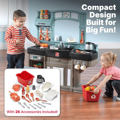 Best Chefs Kids Kitchen Playset – Interactive Lights & Sounds, 25-Piece Accessory Set (Ages 2+)