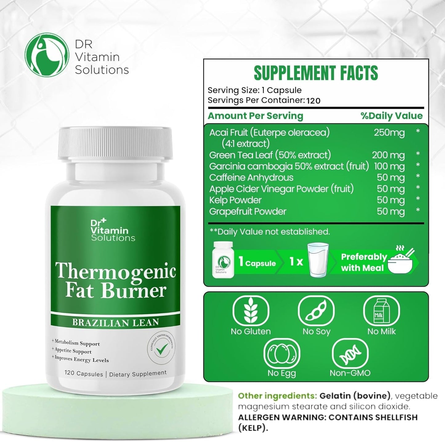 Thermogenic Fat Burner – Appetite Suppressant & Metabolism Support (2-Pack)