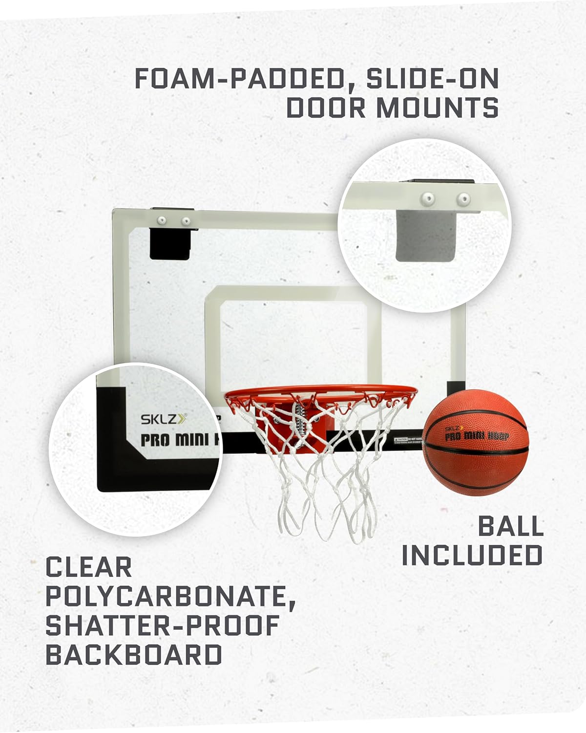Portable Mini Indoor Basketball Hoop - Over Door