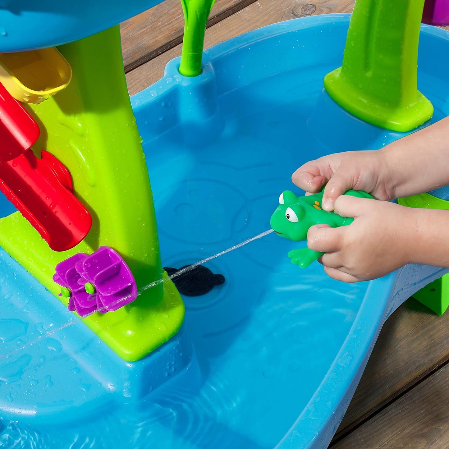 Rain Showers Splash Pond Water Table – Kids Sensory Playset with 13 Accessories (Ages 1.5+)