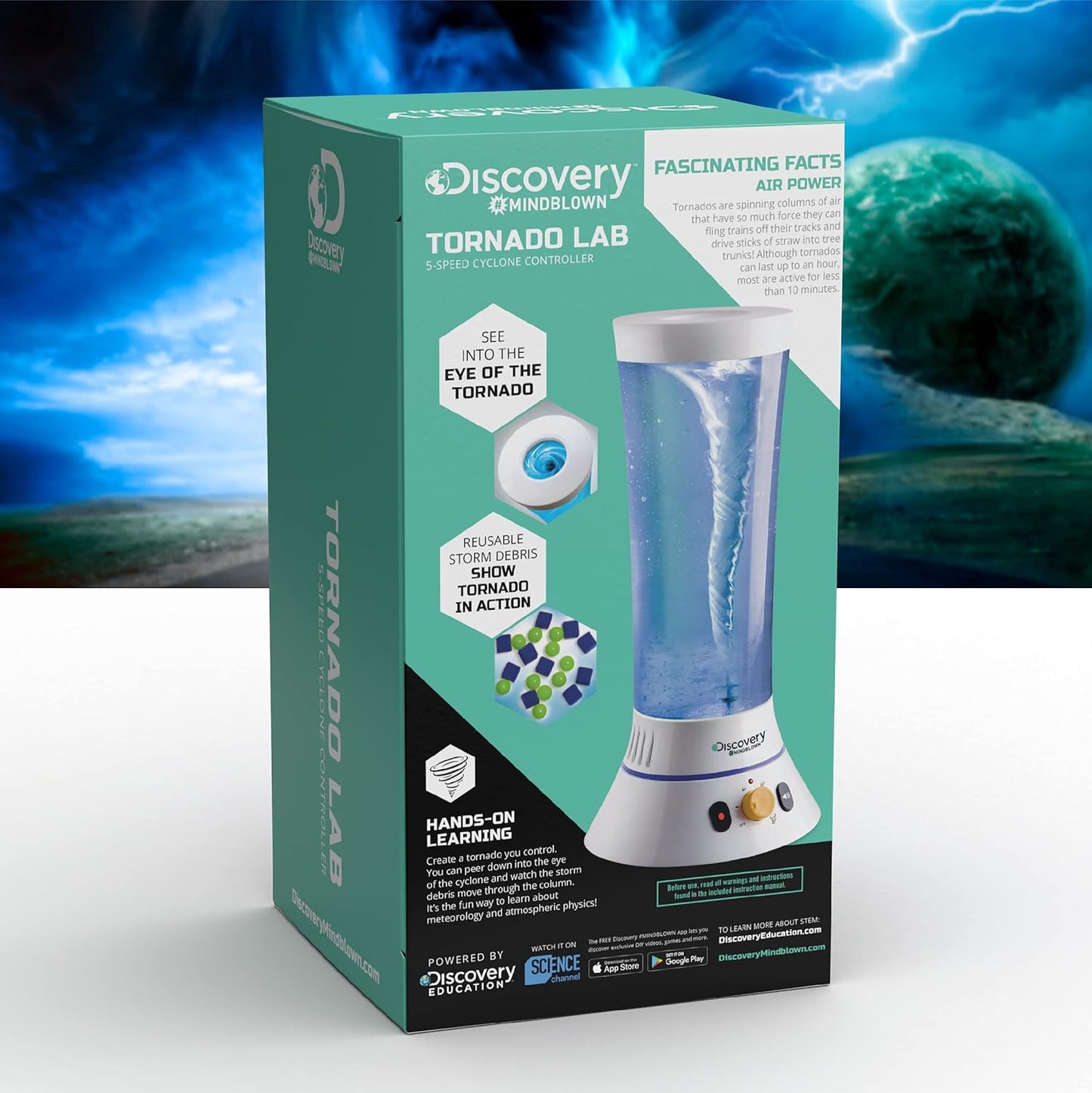 Tornado Lab STEM Kit – 5-Speed Cyclone Controller Science Toy (Ages 6+)
