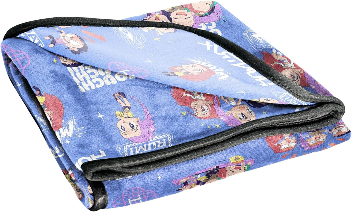 Kpop Demon Hunters Huntrix Plush Throw Blanket – Ultra Soft Fleece Kids Blanket, Purple 46x60
