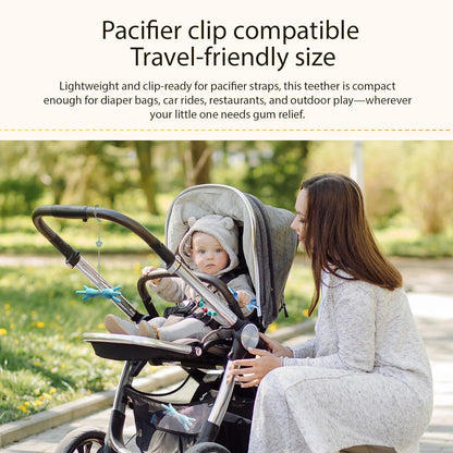 3D Silicone Baby Teether – BPA-Free 360° Textured Easy-Grip Teething Stick