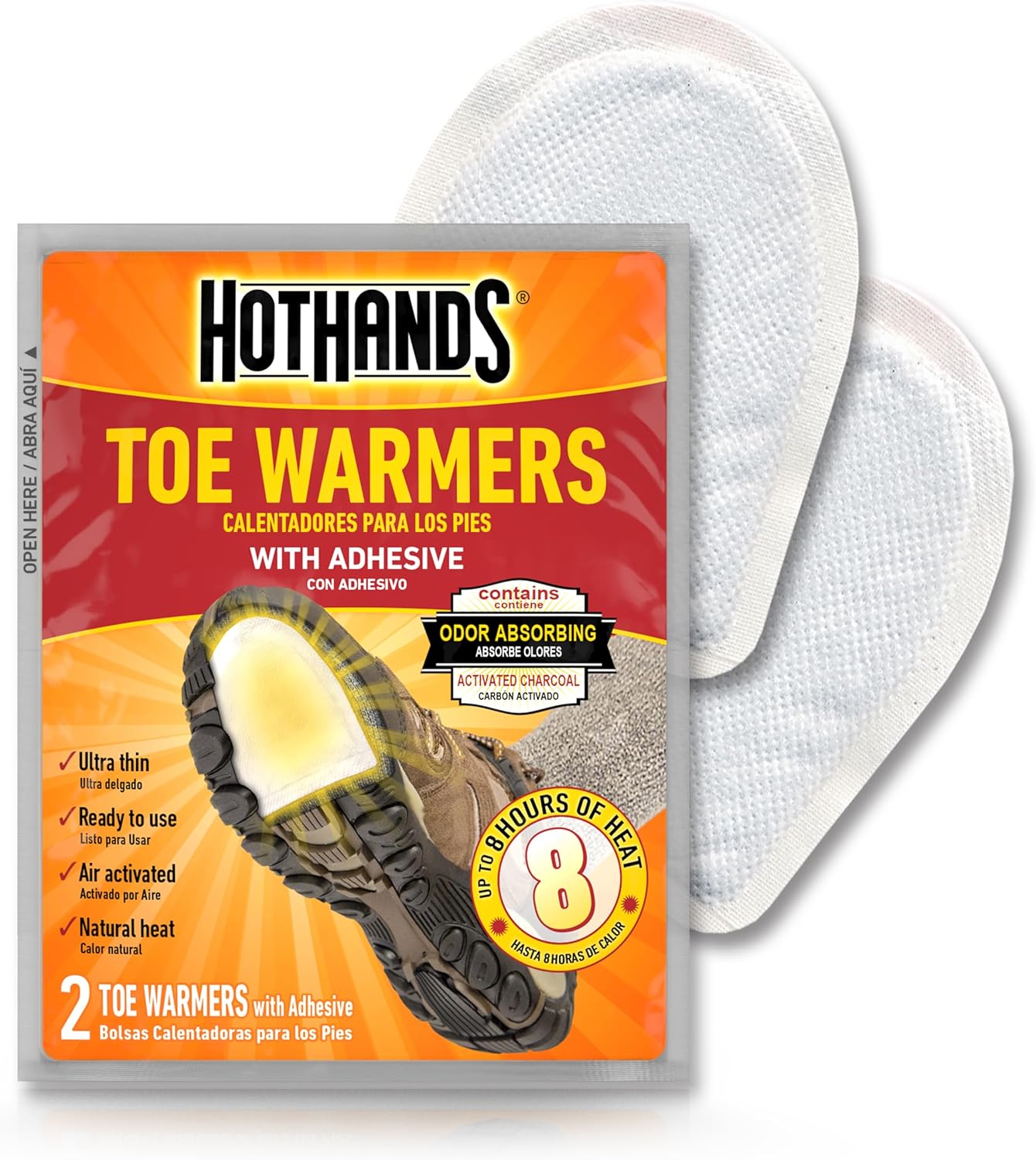 Hand & Toe Warmers – Long-Lasting, Odorless Air-Activated Heat (24 Hand Pairs + 8 Toe Pairs)