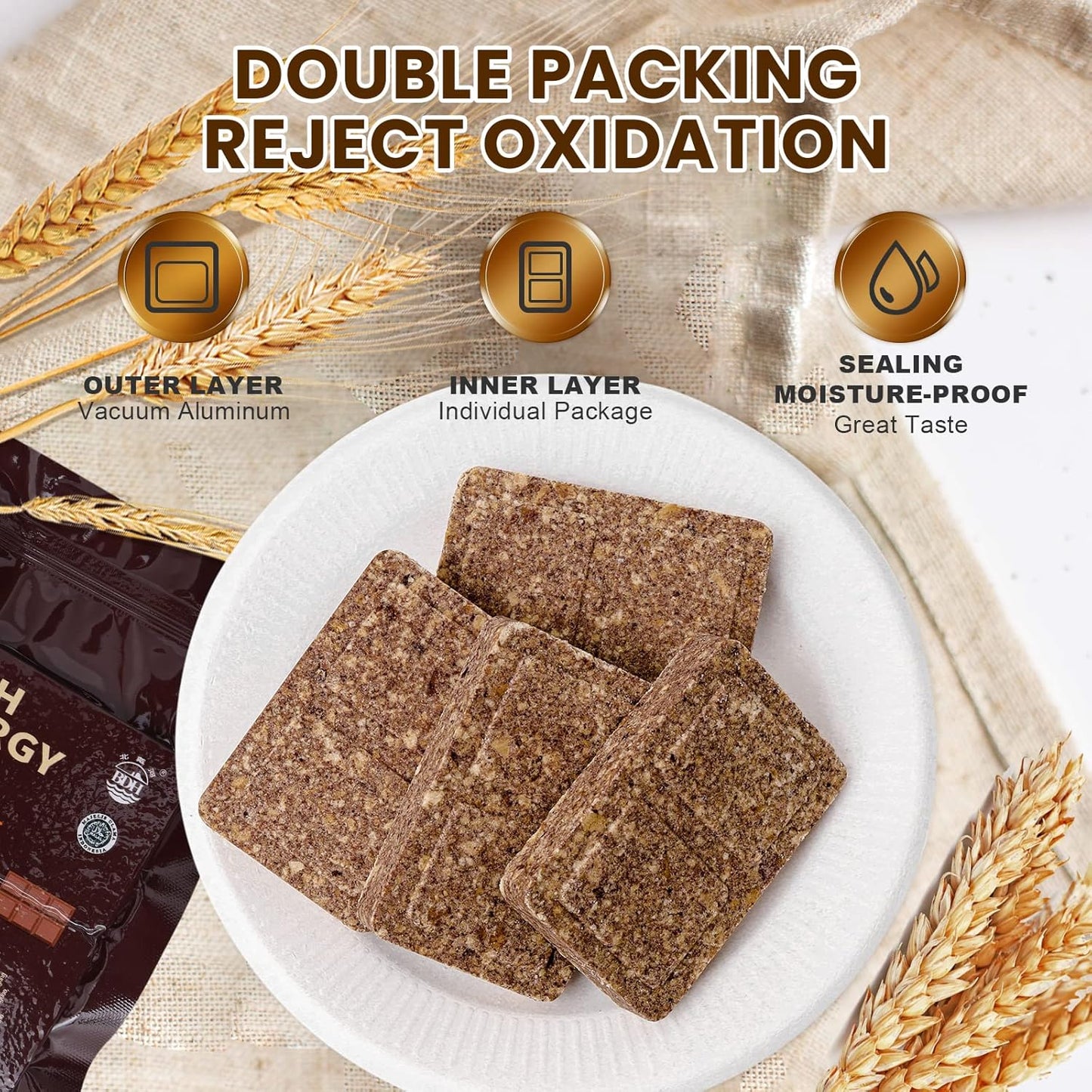 Emergency Food Ration Bars – Chocolate Survival Tabs for Disaster Preparedness (12 Count)