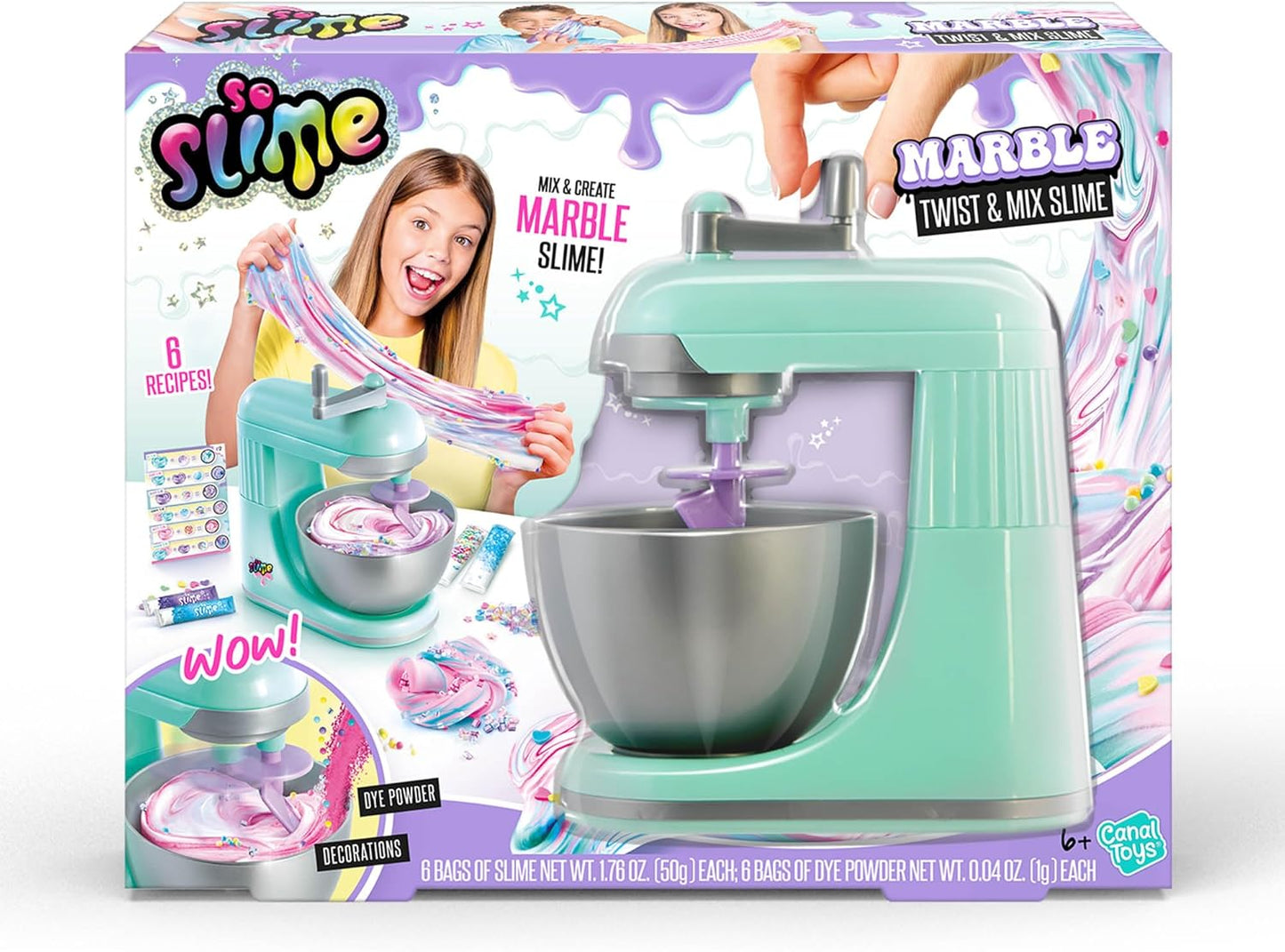 So Slime Marble Twist N Slime Mixer, Multicolored